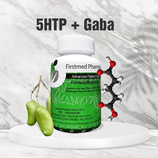 Imagen de 5HTP 100mg+Gaba 350mg