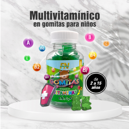 Imagen de Multivitamínico en Gomitas para Niños 